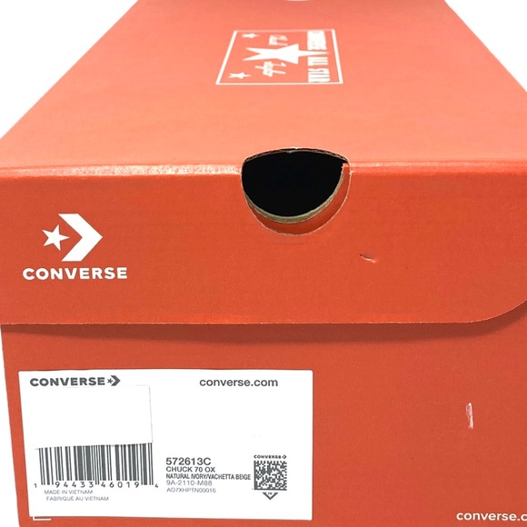 Converse Chuck 70 OX Shoes Crafted Canvas Beige Women Size Low Top Skate 572613C - Picture 8 of 9